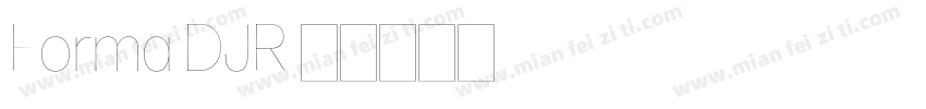 Forma DJR字体转换